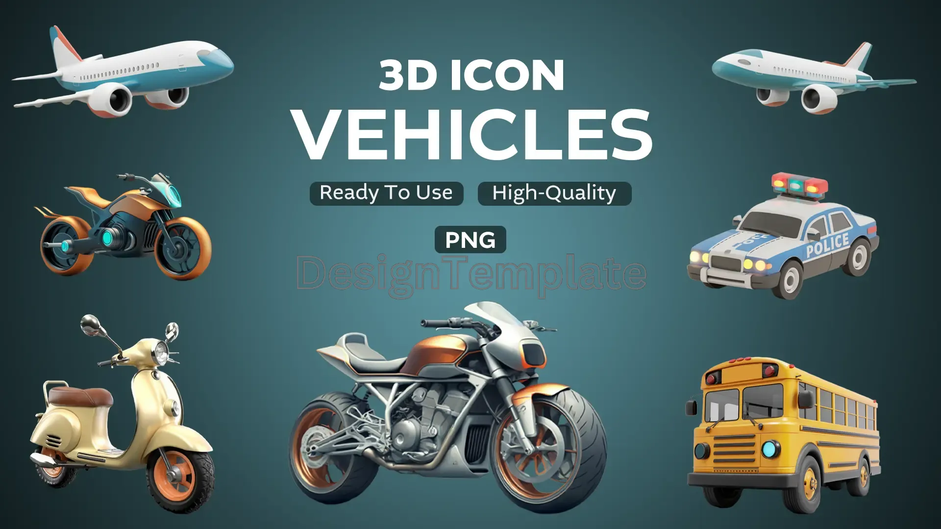 Dynamic Transport 3D Elements Collection